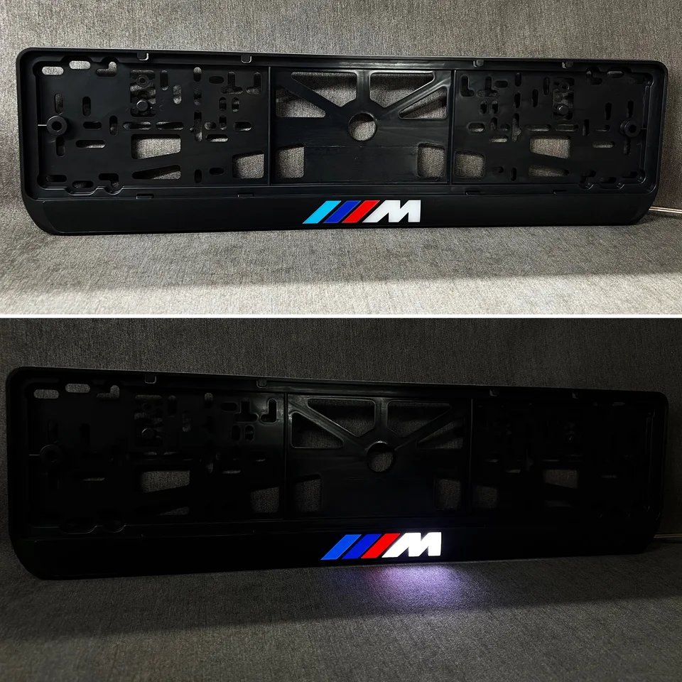 Kith Motorsport License Plate Frame T-Shirt - Men's Size L Black - DIY E46 E90 F80 G82 G20 F30 F32 Style
