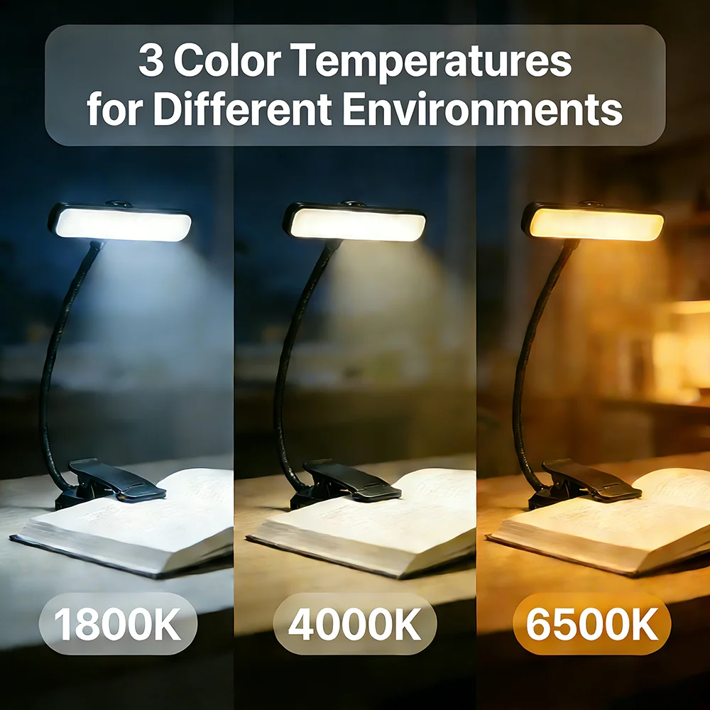 Amber Eye Protection Book Light 4