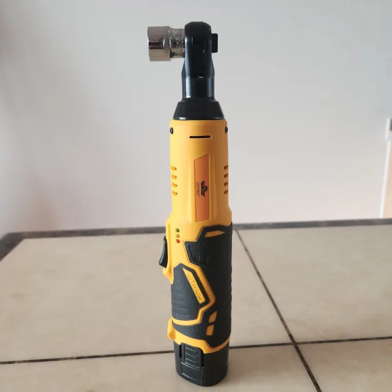 LYUWO 12V Rechargeable Electric Ratchet Set Angle Drill Screwdriver photo review
