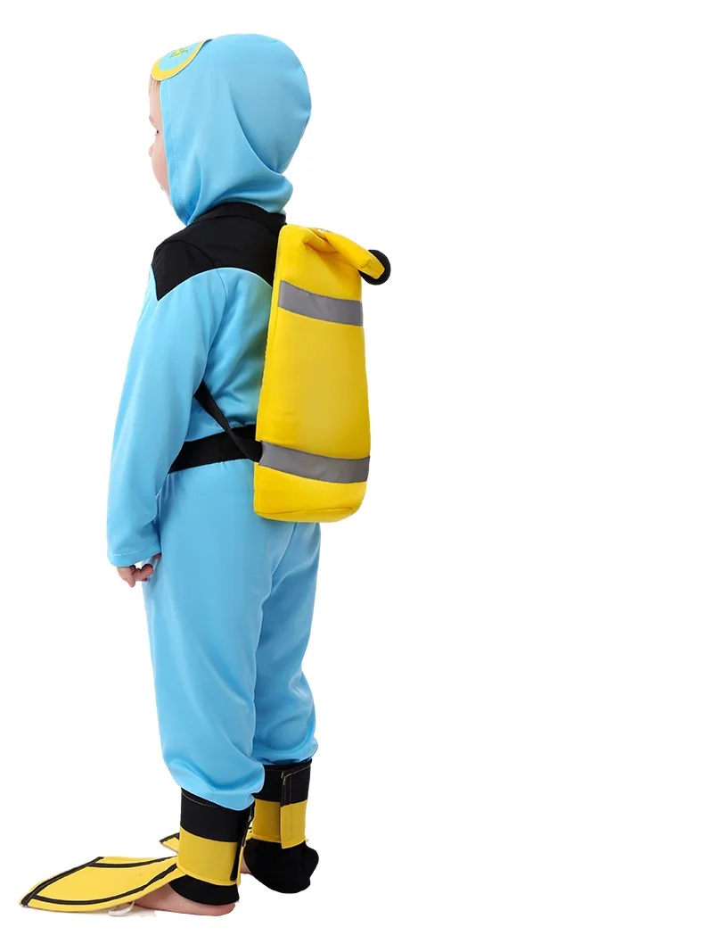 Infant Scuba Diver Costume - Adorable Baby Diver Outfit With Flippers
