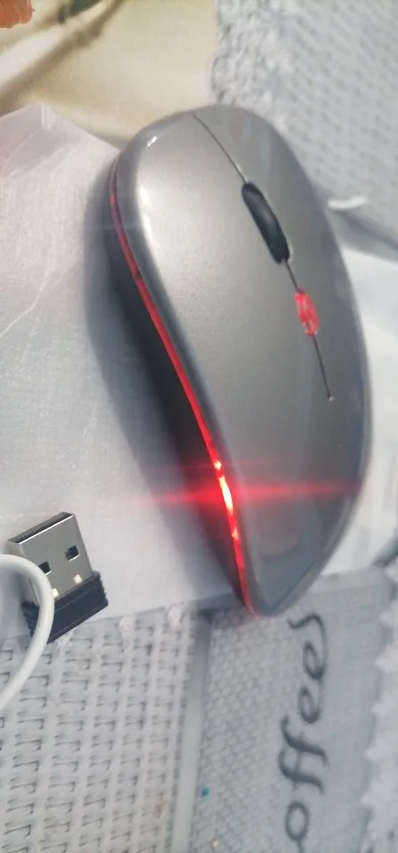 Wireless Bluetooth 2.4GHz RGB Mouse Rechargeable Silent photo review