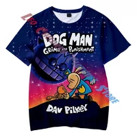 2025 Cartoon Anime Dog Man Boys T-shirts Summer Mother Kids Short Sleeve Boy Clothes T Shirt Tops Tee Children's clothing 2