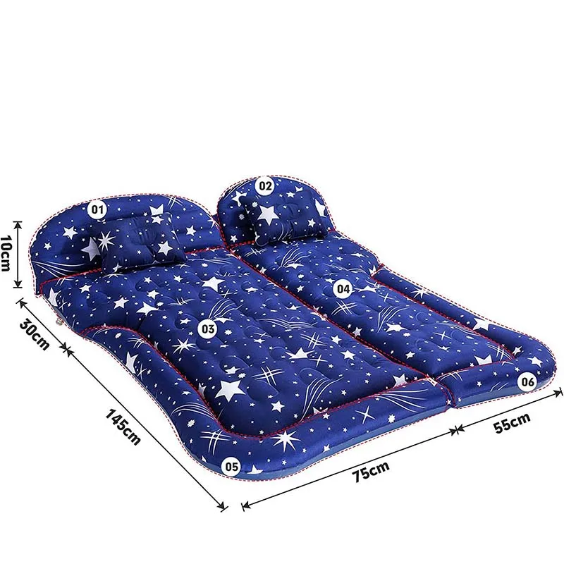 SUV Air Mattress Camping Bed Cushion Pillow Inflatable Car Bed Mattress for SUV Portable Car Air Back Seat