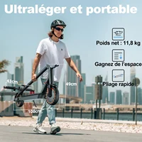 TODIMART T3S 8.5 inch Electric Scooter 500W Adult E-Scooter 36V10.4Ah 30km/h Speed Support APP 30km Range City Electric Scooters 6