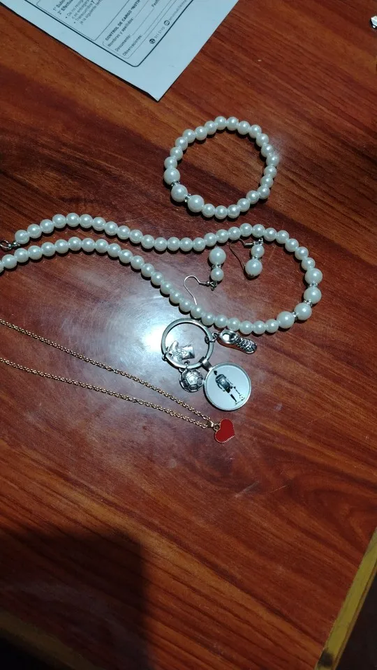 Simulated Pearls Jewelry Set photo review