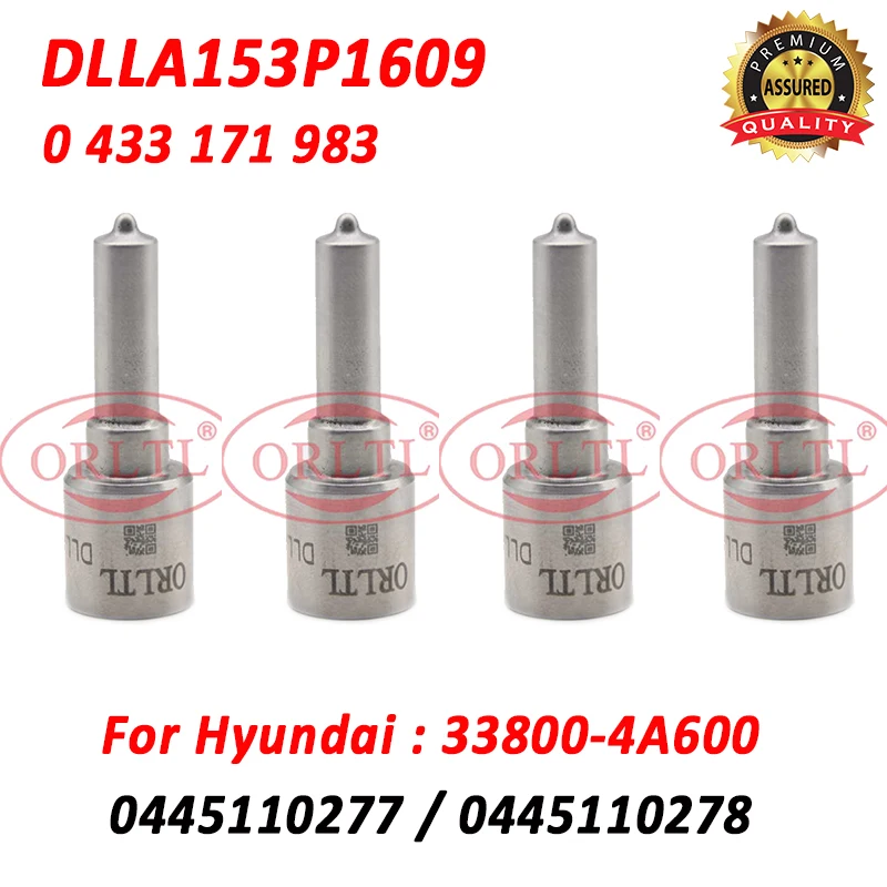 

DLLA153P1609 New Nozzle DLLA 153 P 1609 Diesel Fuel Injection Spray 0 433 171 983 For Hyundai 0445110277 0445110278 33800 4A600