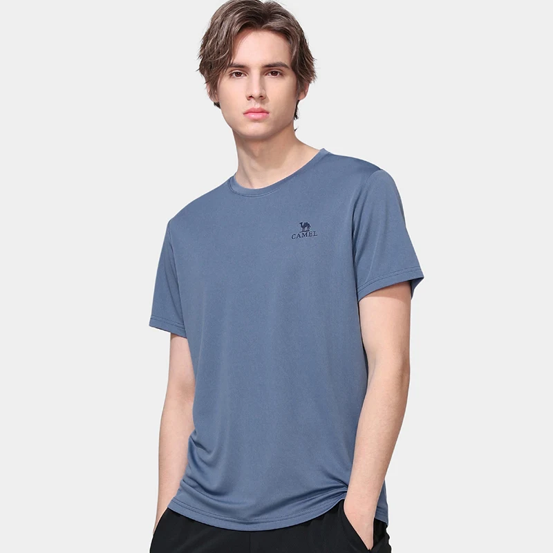 GOLDEN CAMEL Sports T-Shirts Men Women Quick Dry Short Sleeves Casual Elasticity Tops Shirt for Men Breathable Summer 2023 New