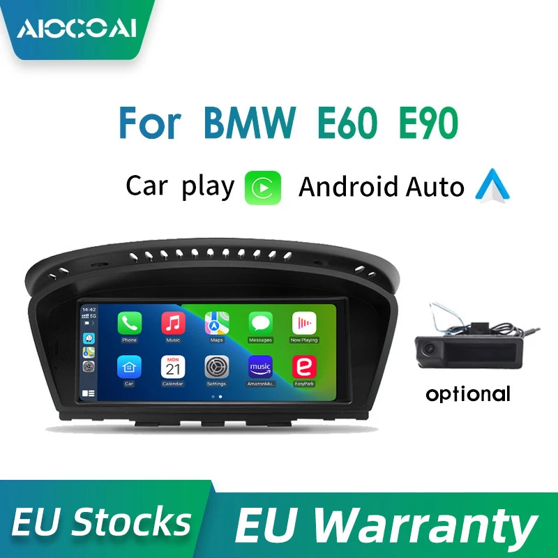 Wireless Carplay Screen Android Auto 8.8" Ips Screen For Bmw Series3 5