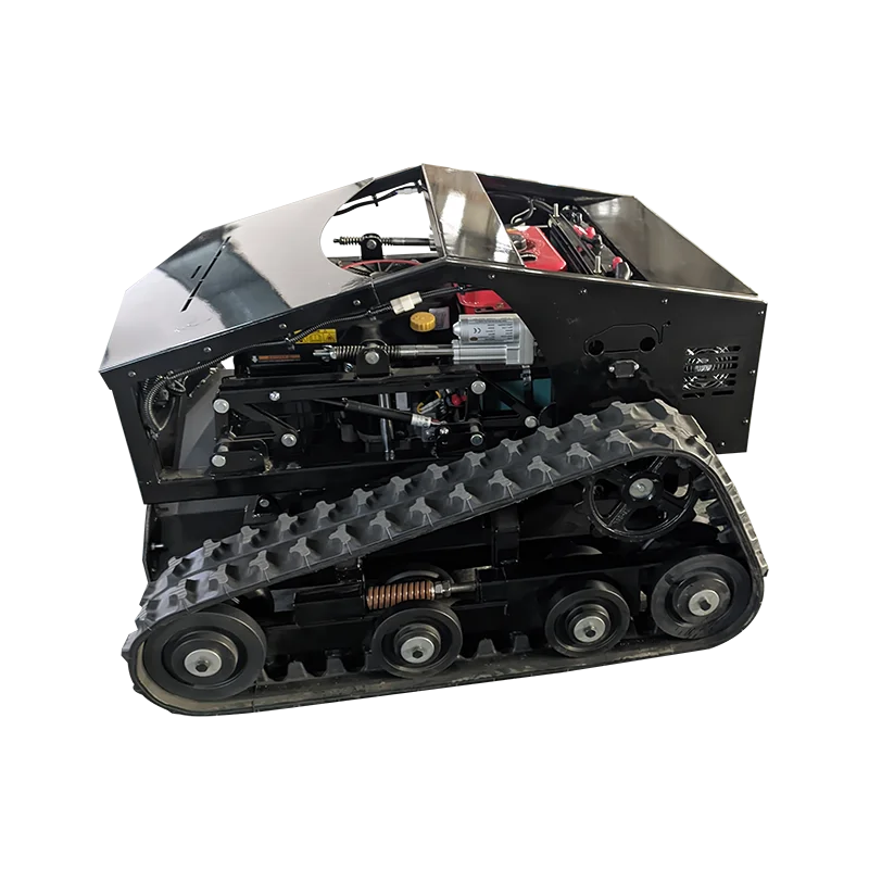 Self Propelled Robotic Lawn Mower Garden Crawler Powerful Gasoline Remote Control Grass Cutter customization 4