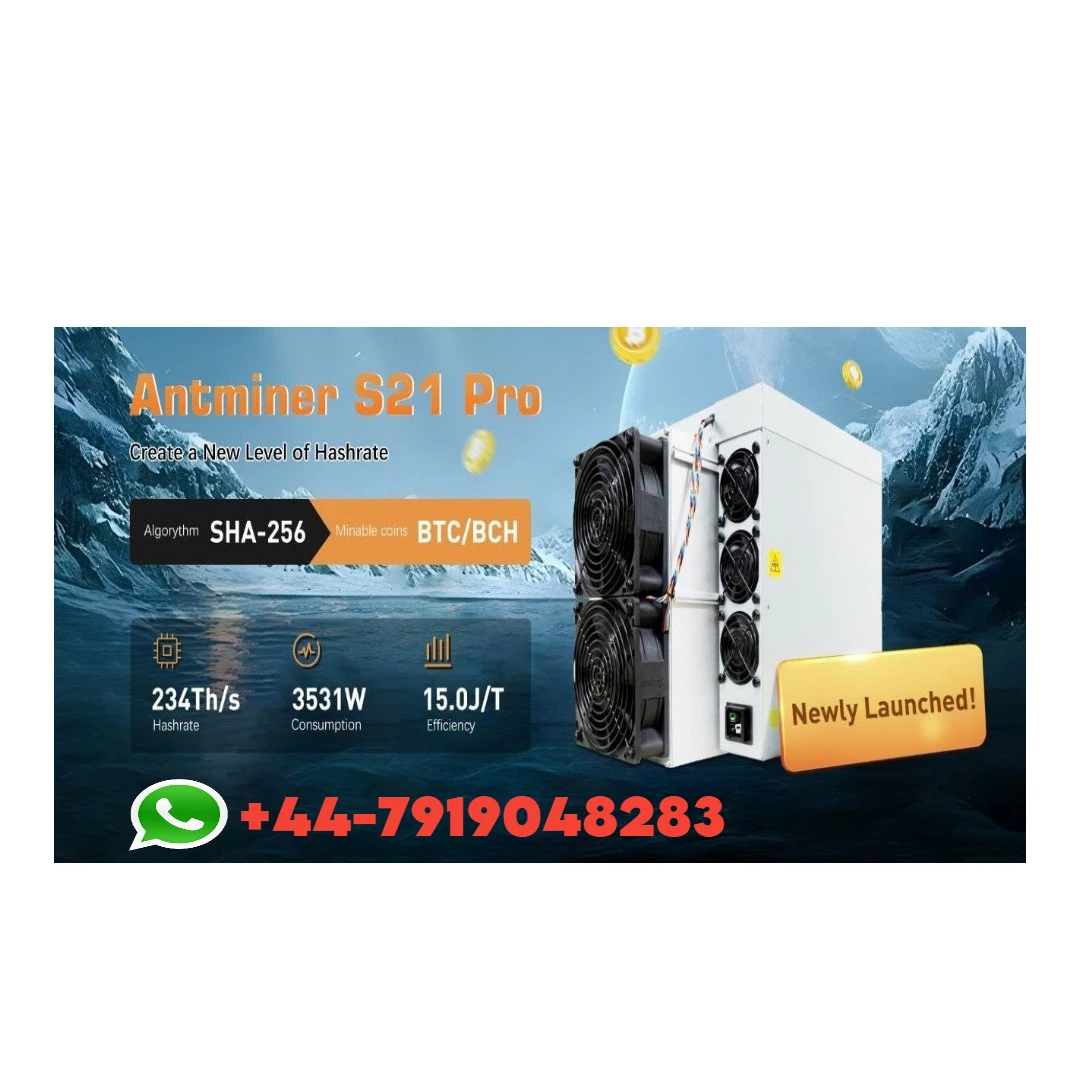 

Q1 в наличии Bitmain Antminer S21 Pro с 234T Hashrate 3531W BTC BCH Биткойн Майнер