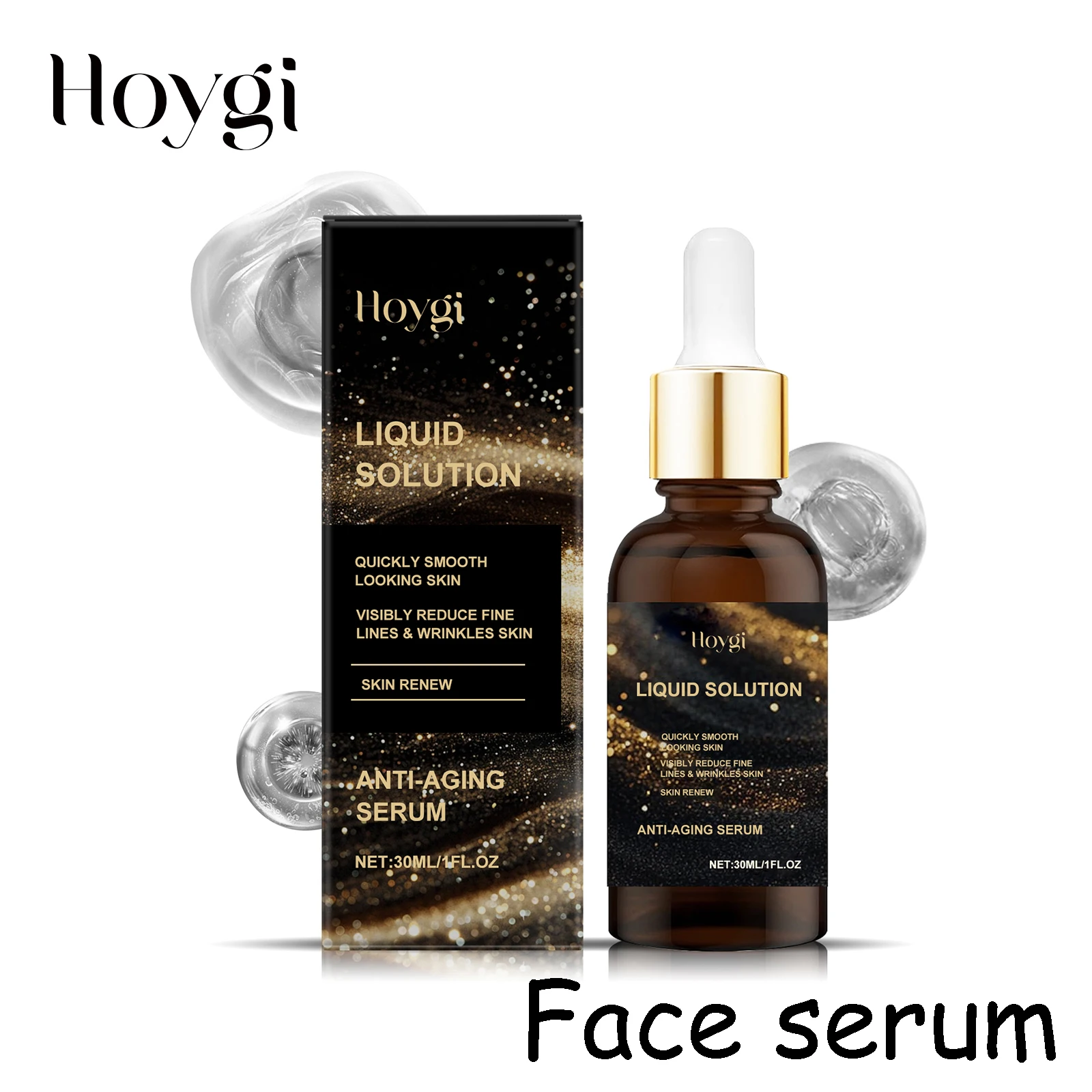 Hoygi Facial Serum Moisturizing Soothing Redness Fade Fine Lines Enhance Skin Elasticity Smoothing Softening Facial Serum
