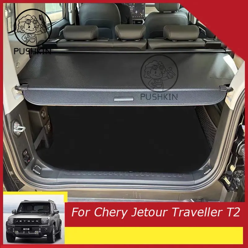 

For Chery Jetour Traveller T2 2023 2024 Tailbox Storage Partition Baffle Trunk Cover Curtain Board Partition