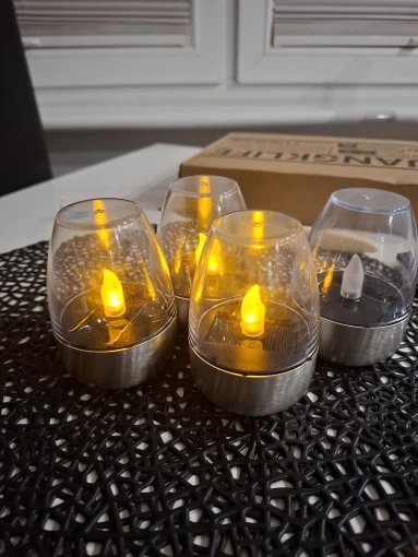 LED Solar Candles Night Light - Waterproof and Rechargeable photo review
