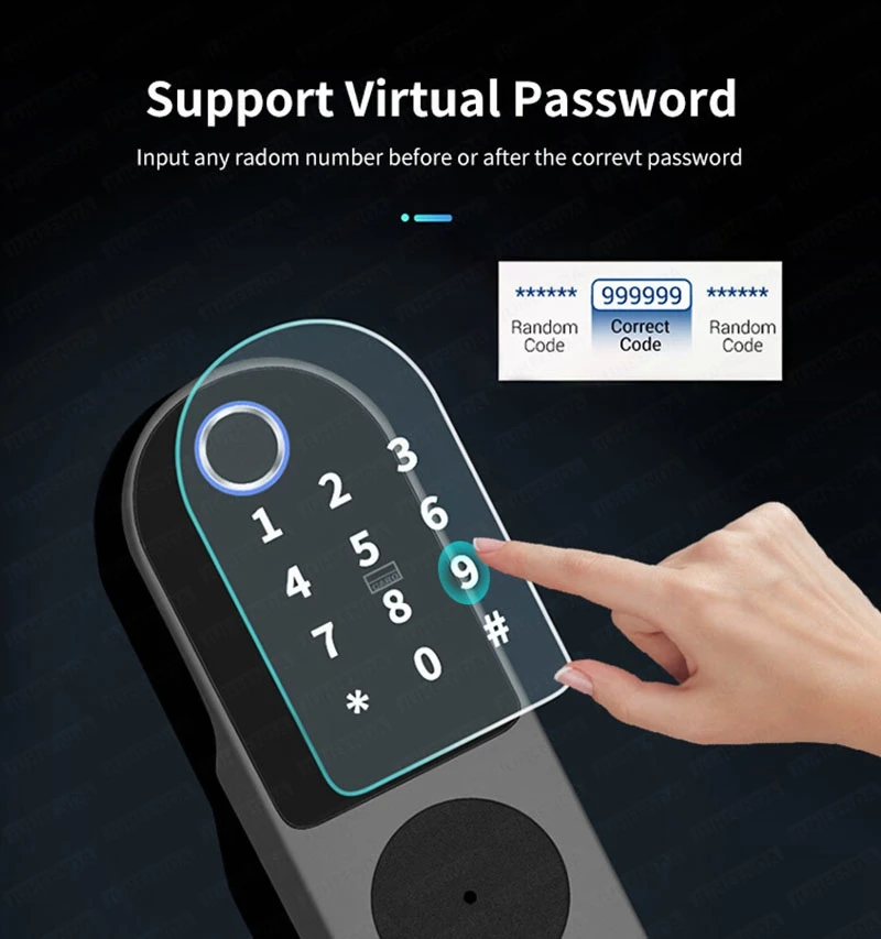 Tuya App Smart Lock Double Side Fingerprint Lock Waterproof Security Home Digital Password RFID Keyless Entry Door smart door lock smart lock electronic lock fingerprint door lock