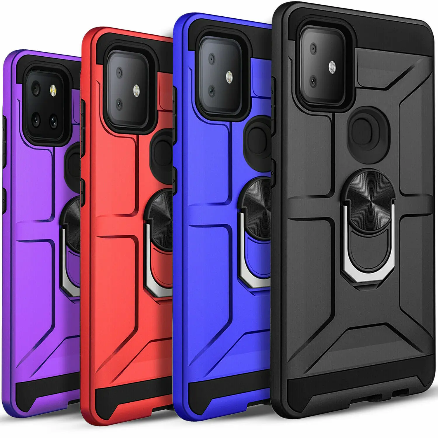 

For T-Mobile Revvl 4 V+Plus 6 6x Pro 5G Case Shockproof Ring Holder Rugged KickStand Armor Hybrid Stand Cover