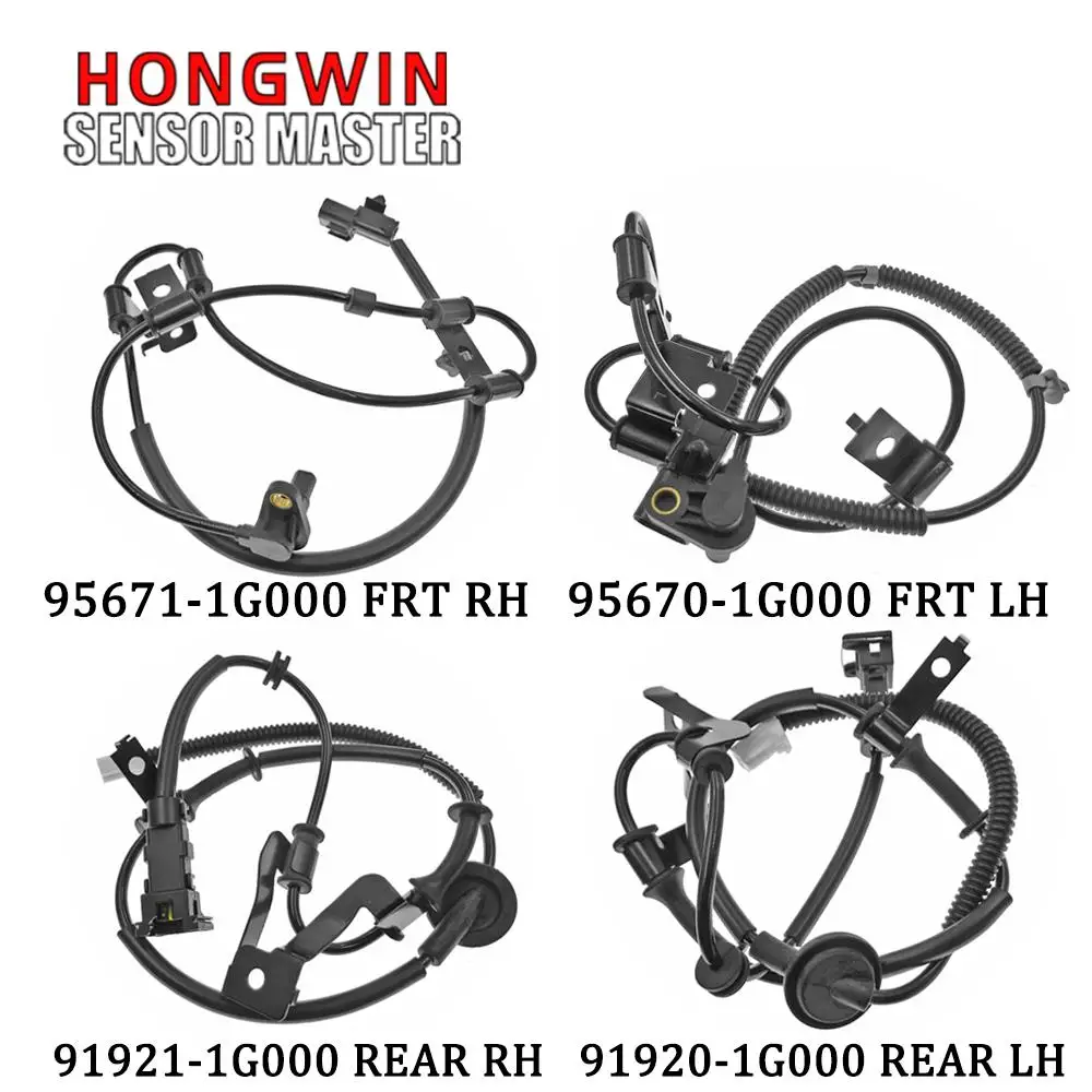 ABS Wheel Speed Sensor Front Rear Left Right 95670-1G000,95671-1G000,91920-1G000,91921-1G000 For Kia Rio Rio5 Hyundai Accent 1.6