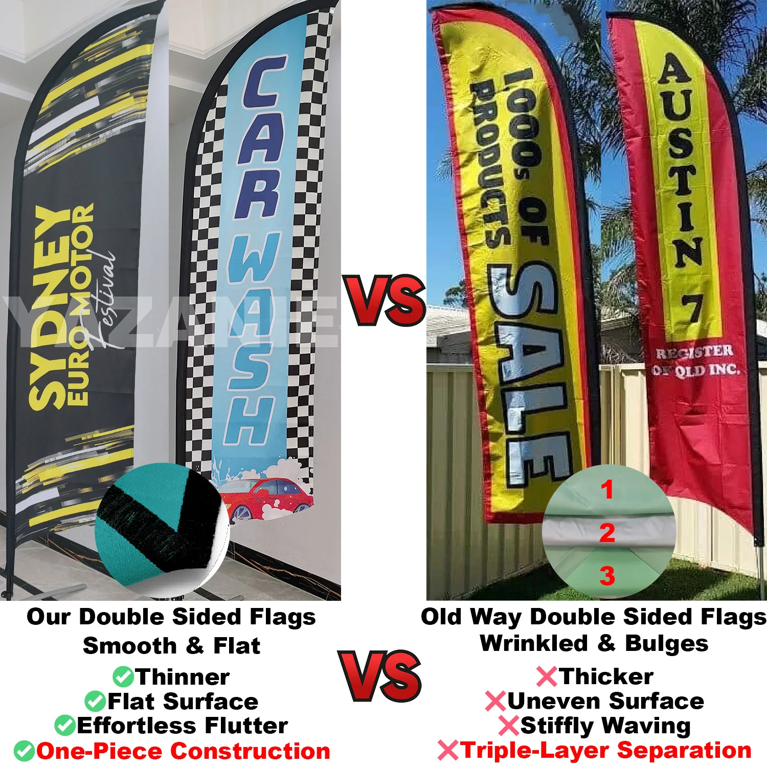 Custom Outdoor Beach Feather Flag for Business and Event Promotions