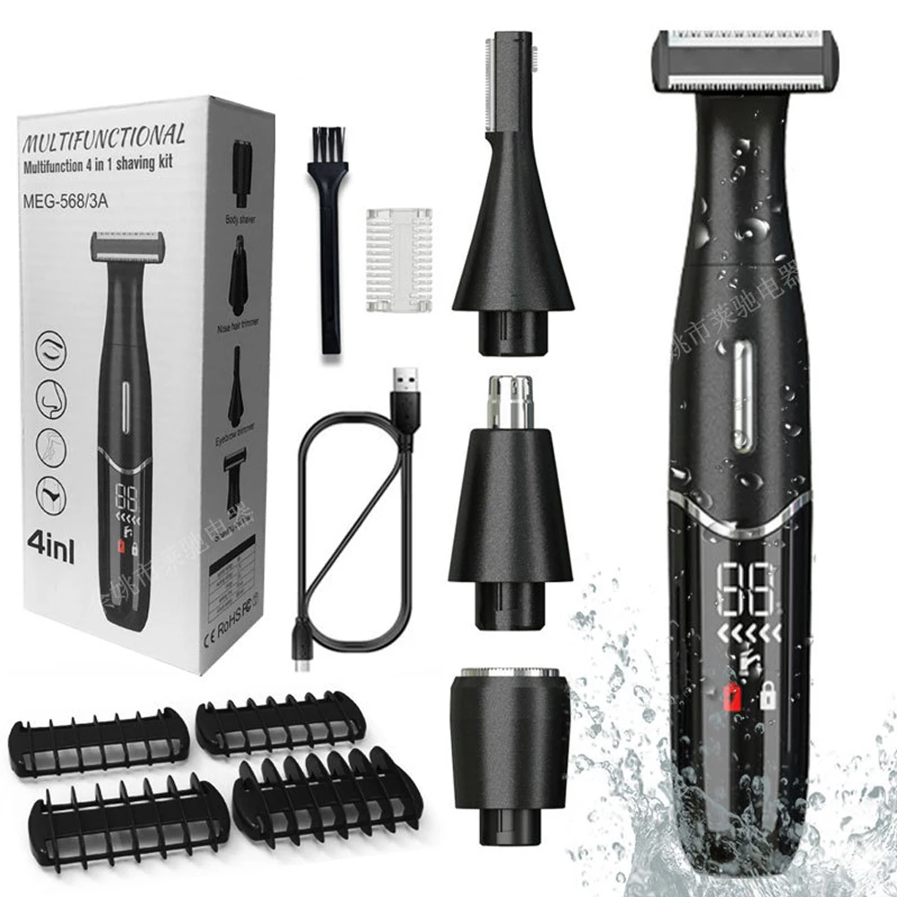 4 in 1 Electric Hair Remover Rechargeable Lady Shaver Nose Hair Trimmer Eyebrow Shaper Leg Armpit Bikini Trimmer Women Epilator body hair trimmer hair removal epilator electric eyebrow trimmer hair removal tool facial hair epilator