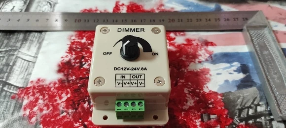 White LED Dimmer Adjustable Brightness Led Strip Controller Switch photo review