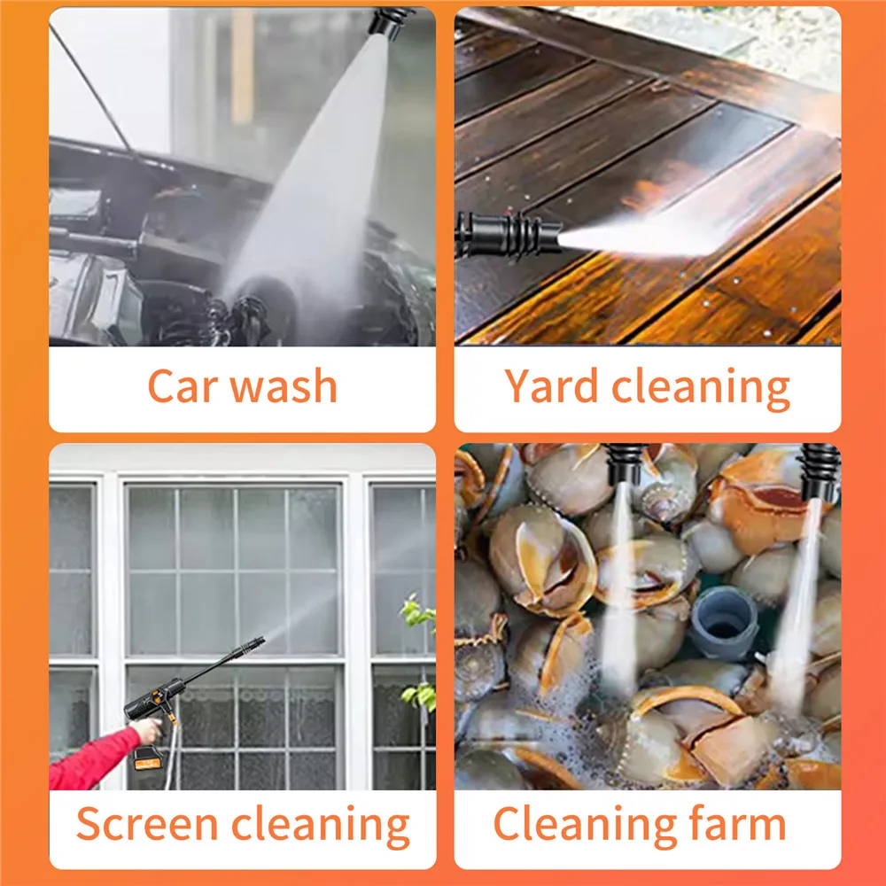 Car High Pressure Washer Cordless Rechargeable Foam Generator Household Garden Tools For Makita 21V Battery For Home Cleaning