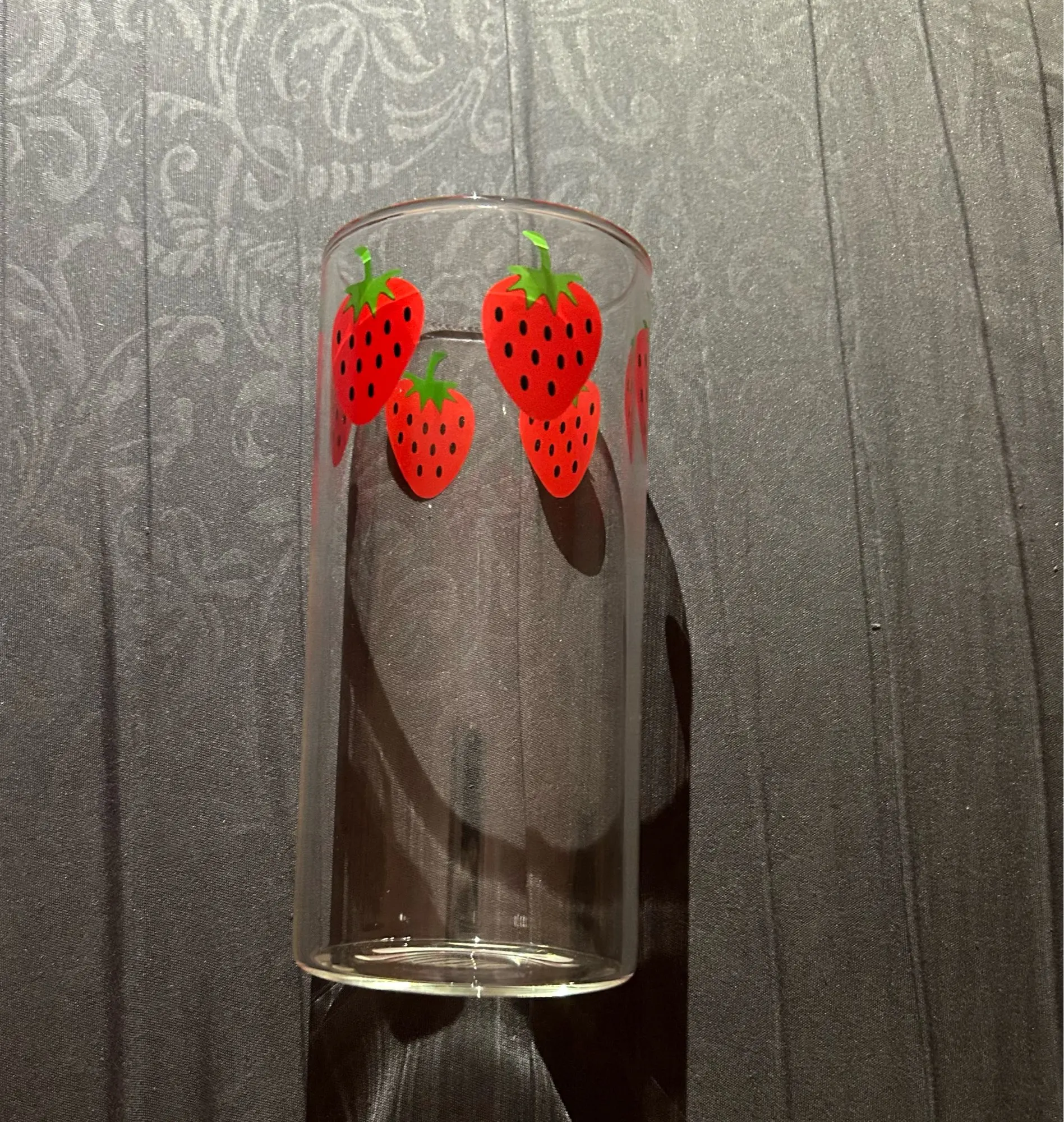Strawberry Glass Cup, customer photo