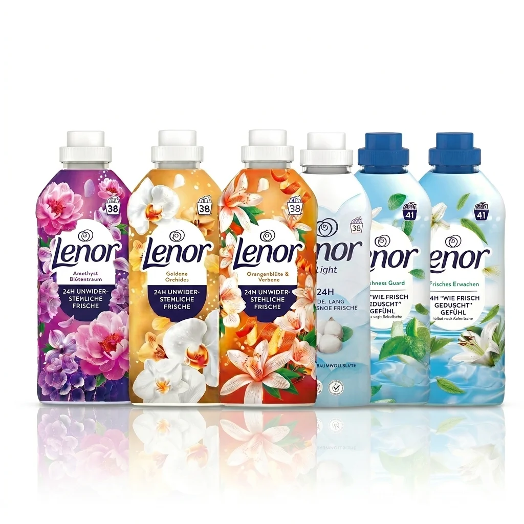 Lenor zestaw niemieckich płynów do płukania 6x 38 prań z Polski za $21.4 / ~82zł