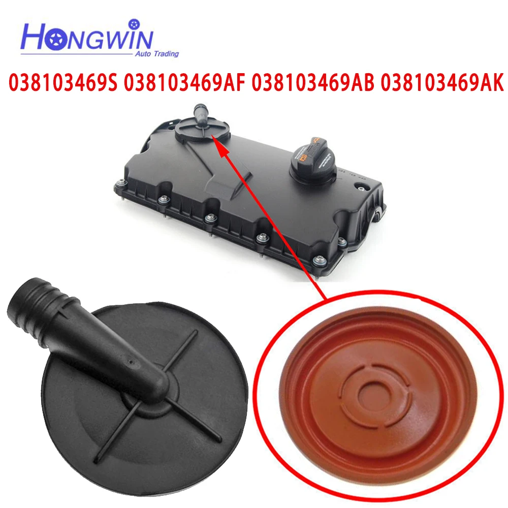 KIMISS Kit di Riparazione del Diaframma PCV, Kit Membrana di Riparazione del Coperchio della Valvola PCV 55573746 per Adam Astra Corsa E Meriva B Mokka