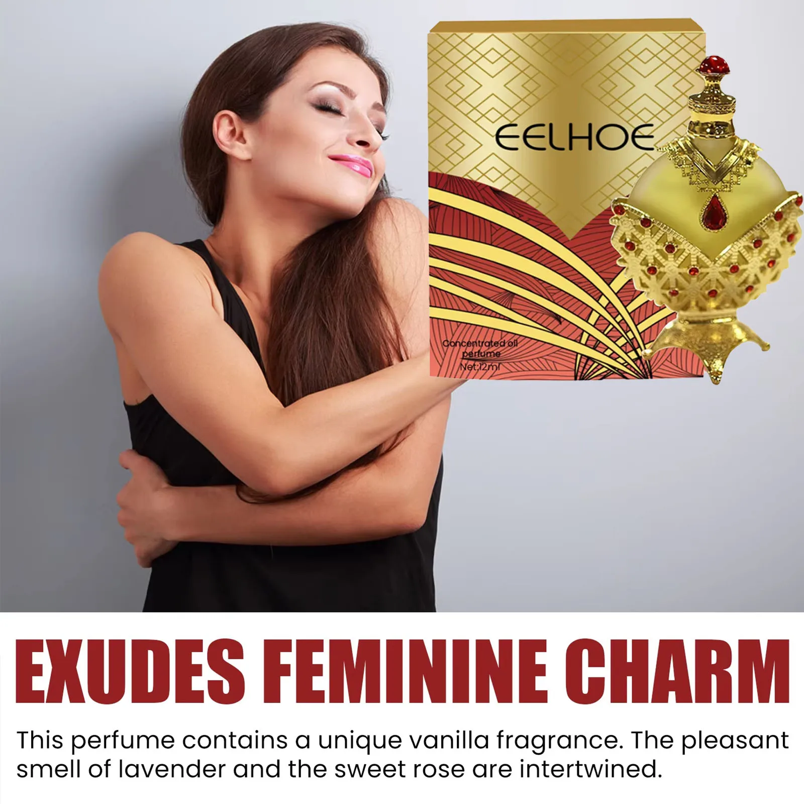 Eelhoe 12ml Long Lasting Fragrance Air Refresher Oil Couple Dating Light Aroma Flirting Seduction Charming Air Refreshing Oil