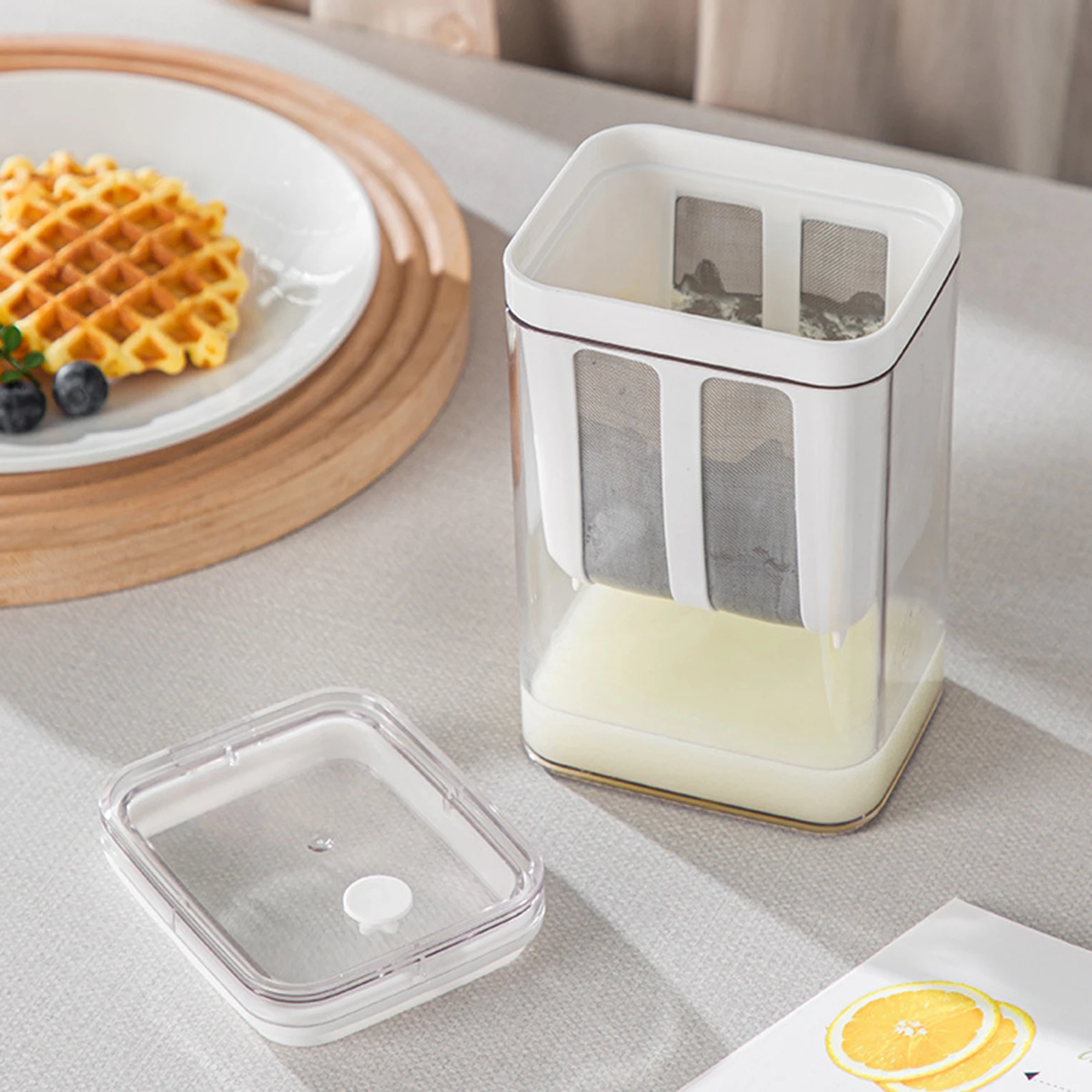 Stainless Steel Yogurt Strainer Greek Yogurt Maker & Nut Milk Filter Bag for Soy Milk Almond Cheese Reusable Food Strainer
