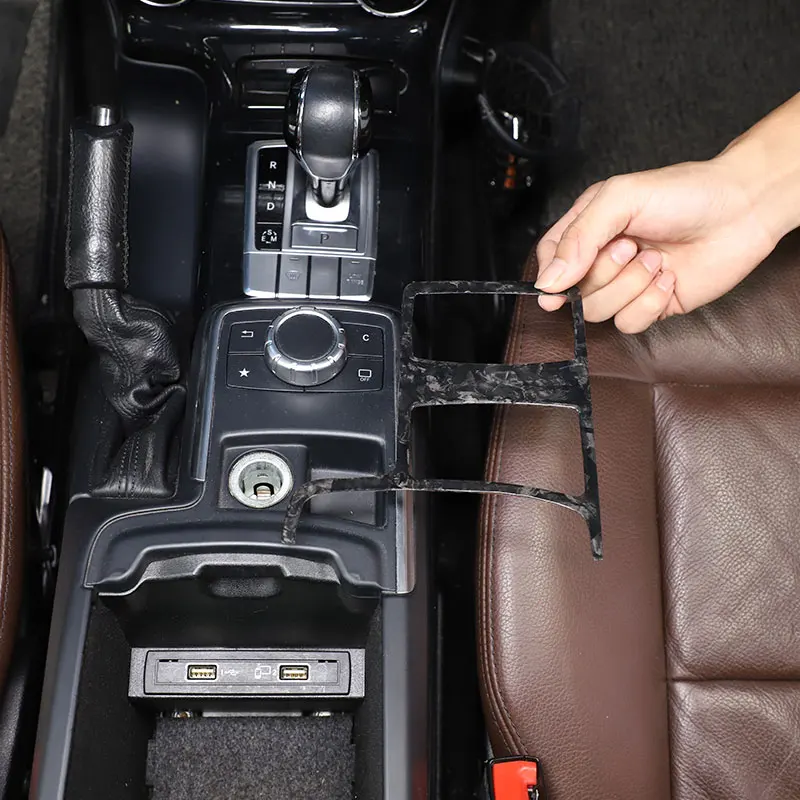 

For Mercedes Benz G Class W463 12-18 Real Carbon Fiber Car center console Mode button frame cover trim Stickers Car Accessories