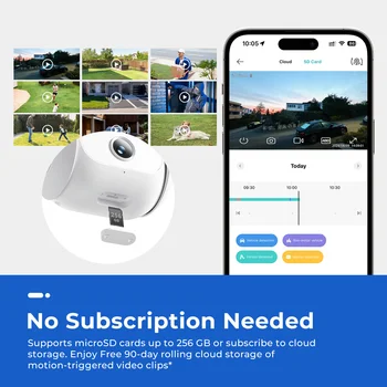 IMILAB EC5 -Smart Security System Kit, Outdoor Video Surveillance, Wireless App Control, Floodlight Camera, Wi-Fi, 2K 6