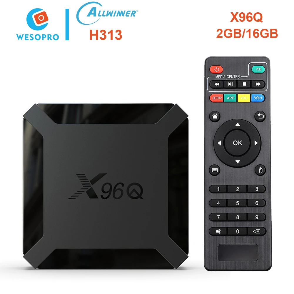 Wesopro Android 10 Tv Box X96q With Allwinner H313 Quad Core 2.4ghz