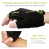 MOREOK Bike Gloves Breathable 5mm Gel Pads MTB Mountain Road Bicycle Gloves Shock-absorbing Half Finger Cycling Gloves Men Women 3