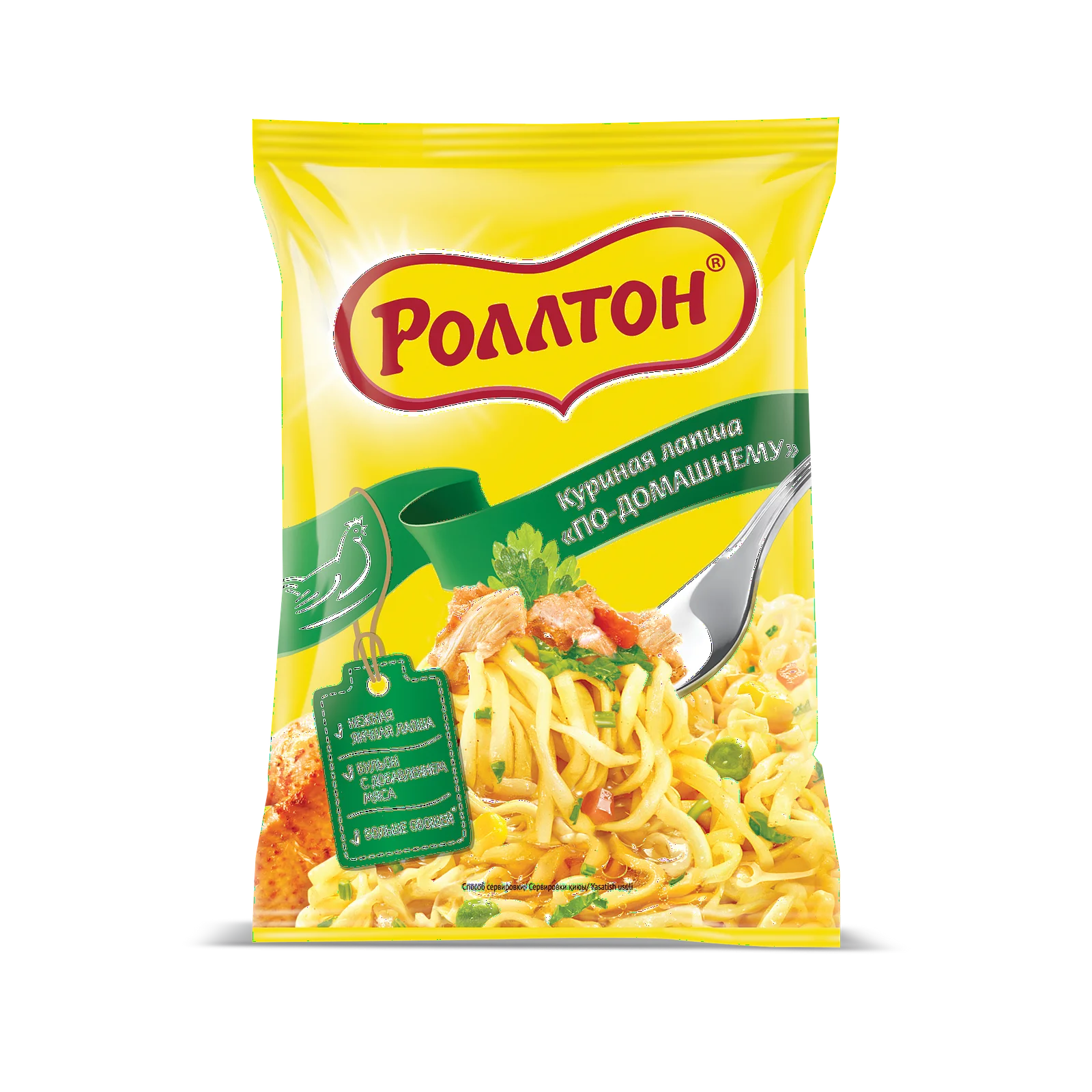 Упаковка 40 штук Лапша Роллтон по-домашнему