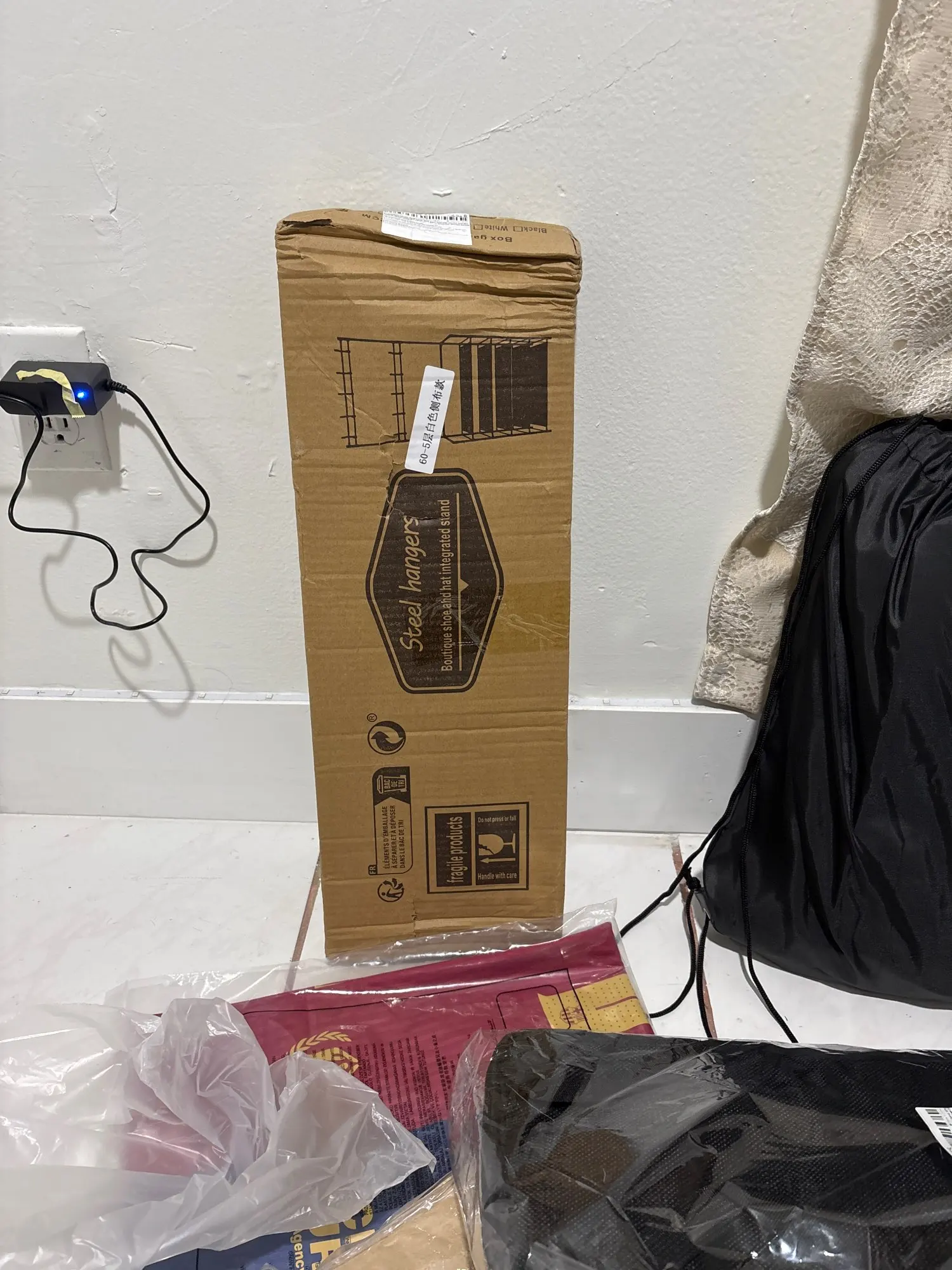 Clothes Hanger Multi-Layer Shoe Rack Doorway DIY Hat And Shoes Shelf Simple Floor-Standing Living Room Organizer Storage Racks photo review