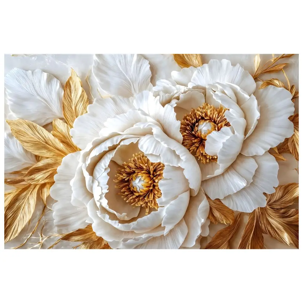 Cuadro Decorativo Impreso 40x60cm Peonias Etereas