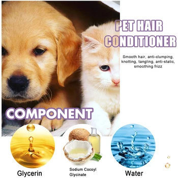 50ml Non-Knotted Pet Hair Care Cream Moisturizes Care Pet Hair Conditioner Dry Skin Pet Hair Conditioner for Pet Fur Hair Dogs 2