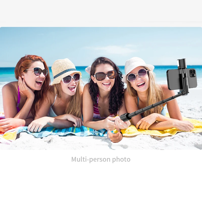 Aluminum Hidden Wireless Selfie Stick Bluetooth Shutter Monopod Phone Tripod With Fill Light For Live Broadcast FGCLSY New