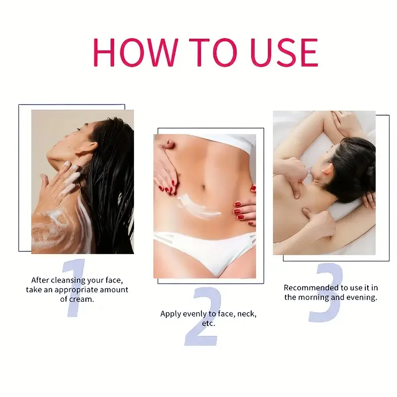 Crema per il trucco del corpo, Crema idratante da donna, Adatta a tutti i tipi di pelle, Tono della pelle solido, liscio, Bilanciato, Esperienza della pelle elastica, Elementi essenziali per la bellezza quotidiana 4