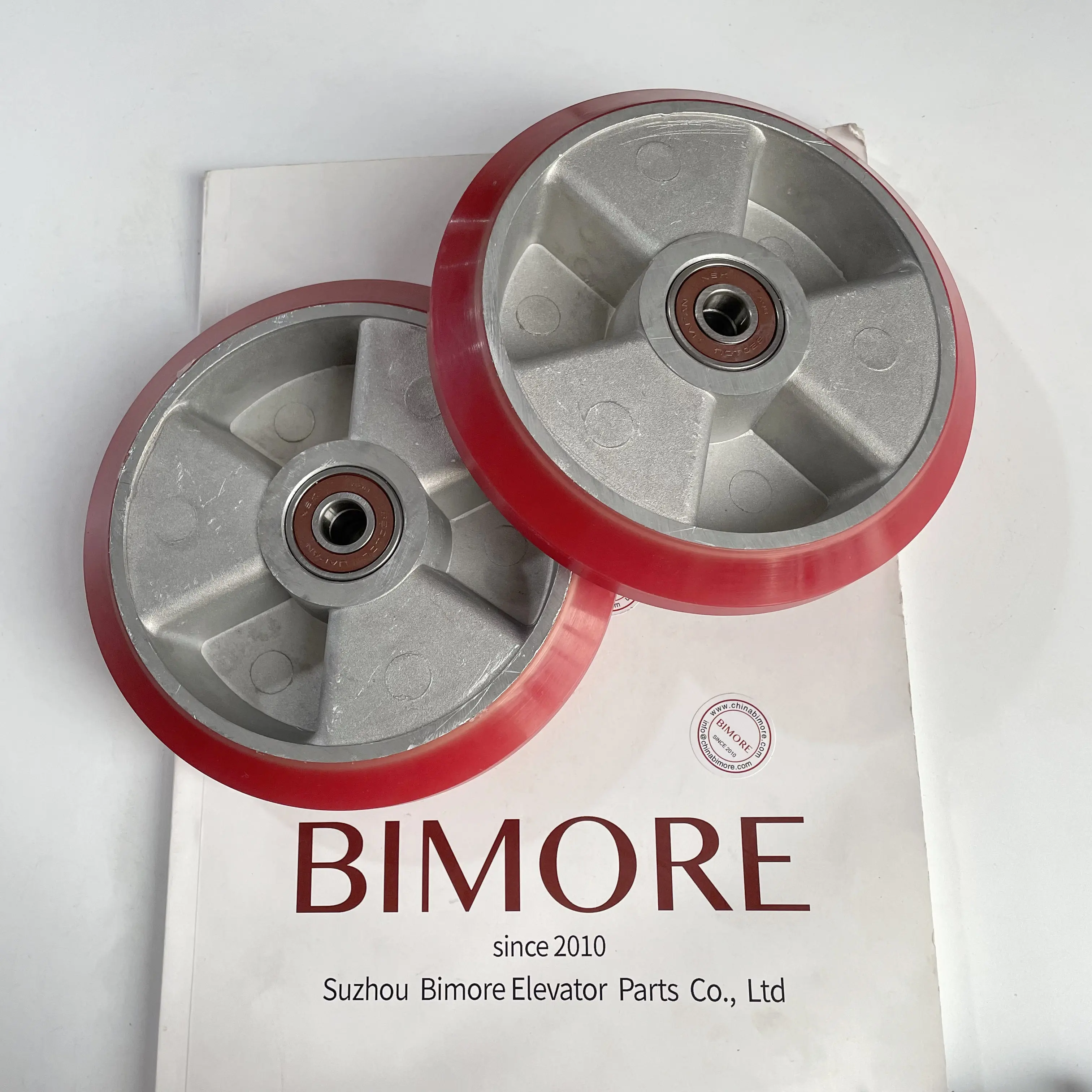 Elevator High Speed Guide Shoe Wheel Roller 150*30*6201 OD150mm W30mm Bearing 6201