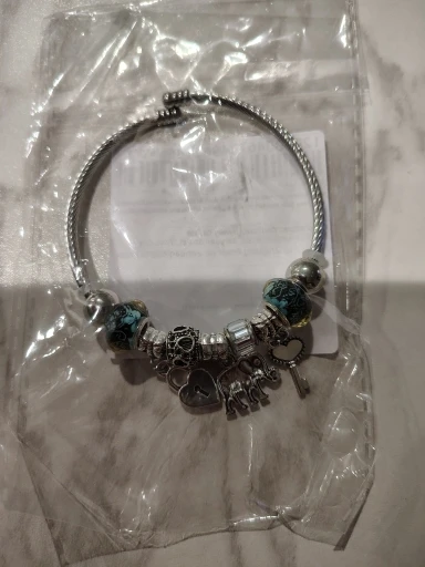 Silver Charm Bracelet | Elephant & Life Tree Design photo review