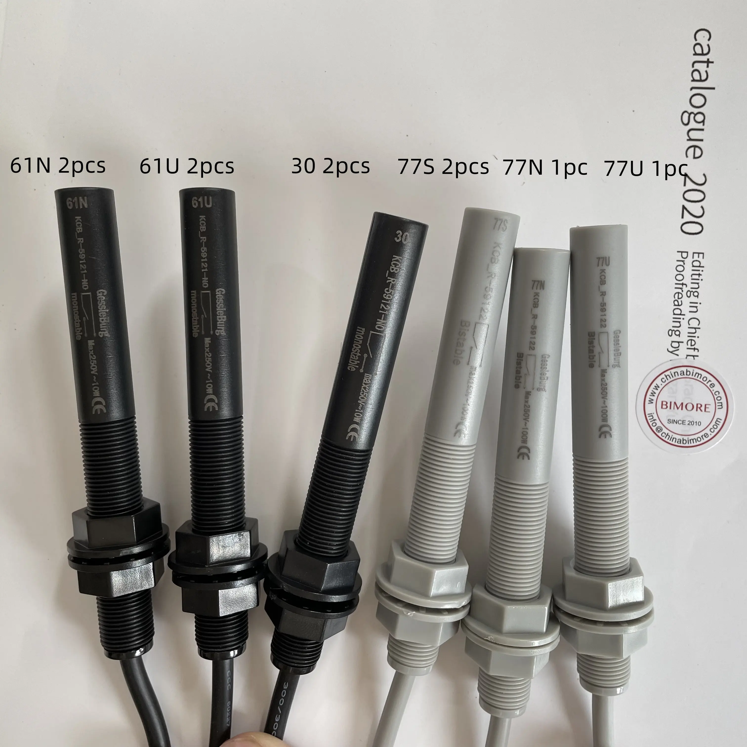 Elevator Leveling Sensor 61N 61U 30 KCB_R-59121-NO Max 250V-10w 77S 77N 77U KCB_R_59122 Max250V-100W 10pcs Elevator Parts