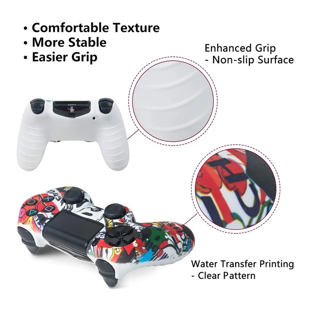 48849-2eff07.jpg coque ps4 en caoutchouc de silicone pour manette Sony Playstation 4