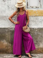 Women's Fashionable Loose Comfortable One-Piece Suit Casual Dress Pants Set for Comfortable Wear - Image 3