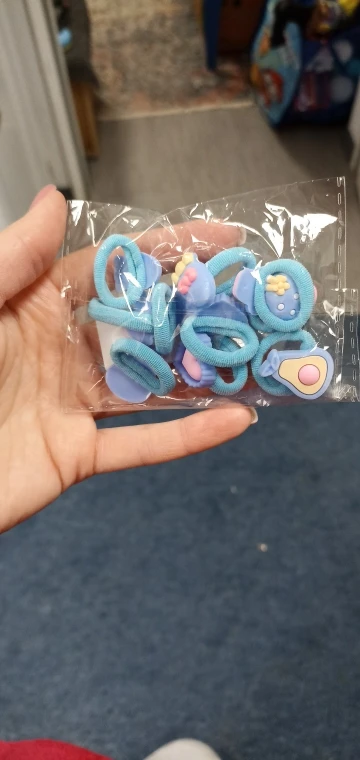 Cute Cartoon Elastic Hair Bands photo review