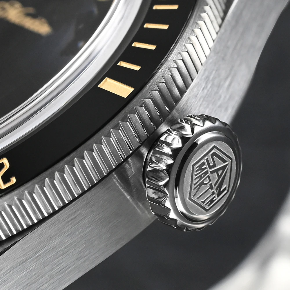 San Martin 38mm Men Retro 6200 Diver Watch New Upgrade SN0004 NH35 Automatic Mechanical Fly Clasp Steel Watches 20Bar Luminous