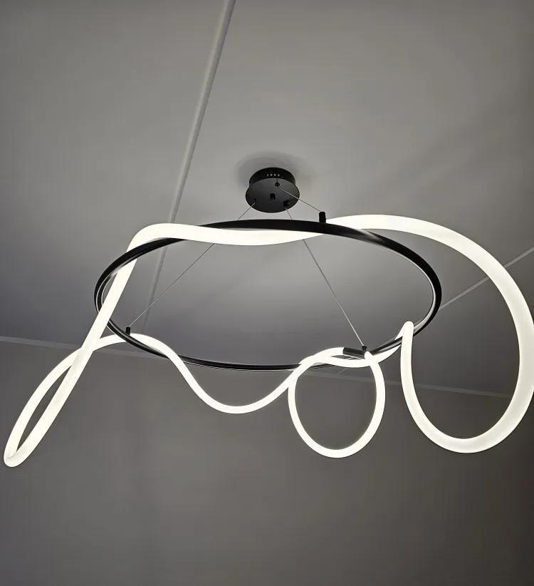 Modern Long Hose LED Chandelier for Dining Room
