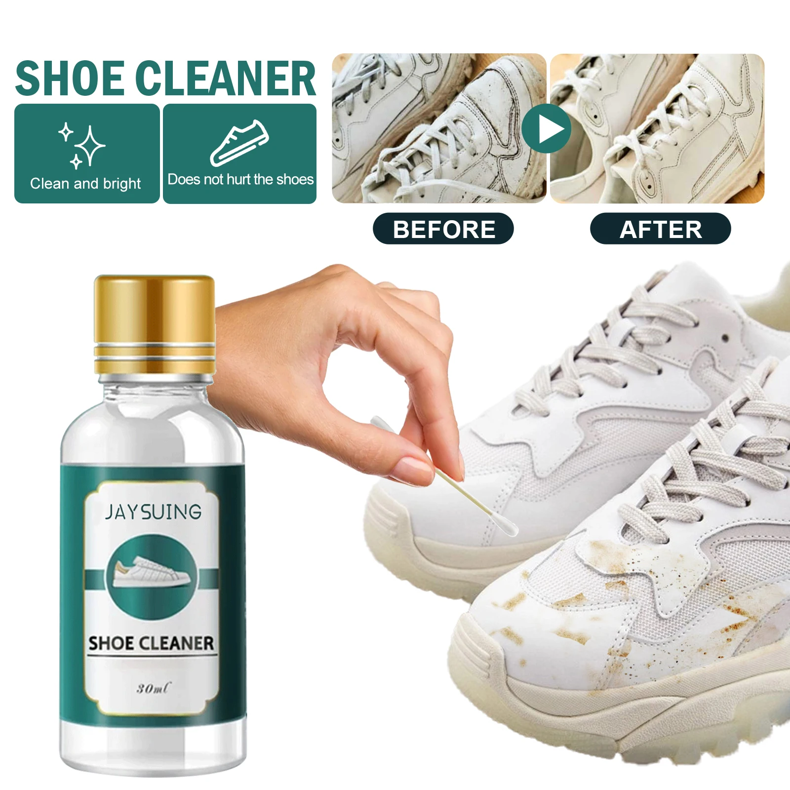 Shoe Cleaner Liquid for Leather Fabric Dust Proof Conservation