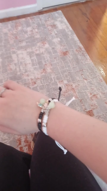 2 PC Jewelry Set Couple Black White Tai Chi Bracelet Rope Adjustable Chain Set Simple Style Daily Wear Jewelry photo review