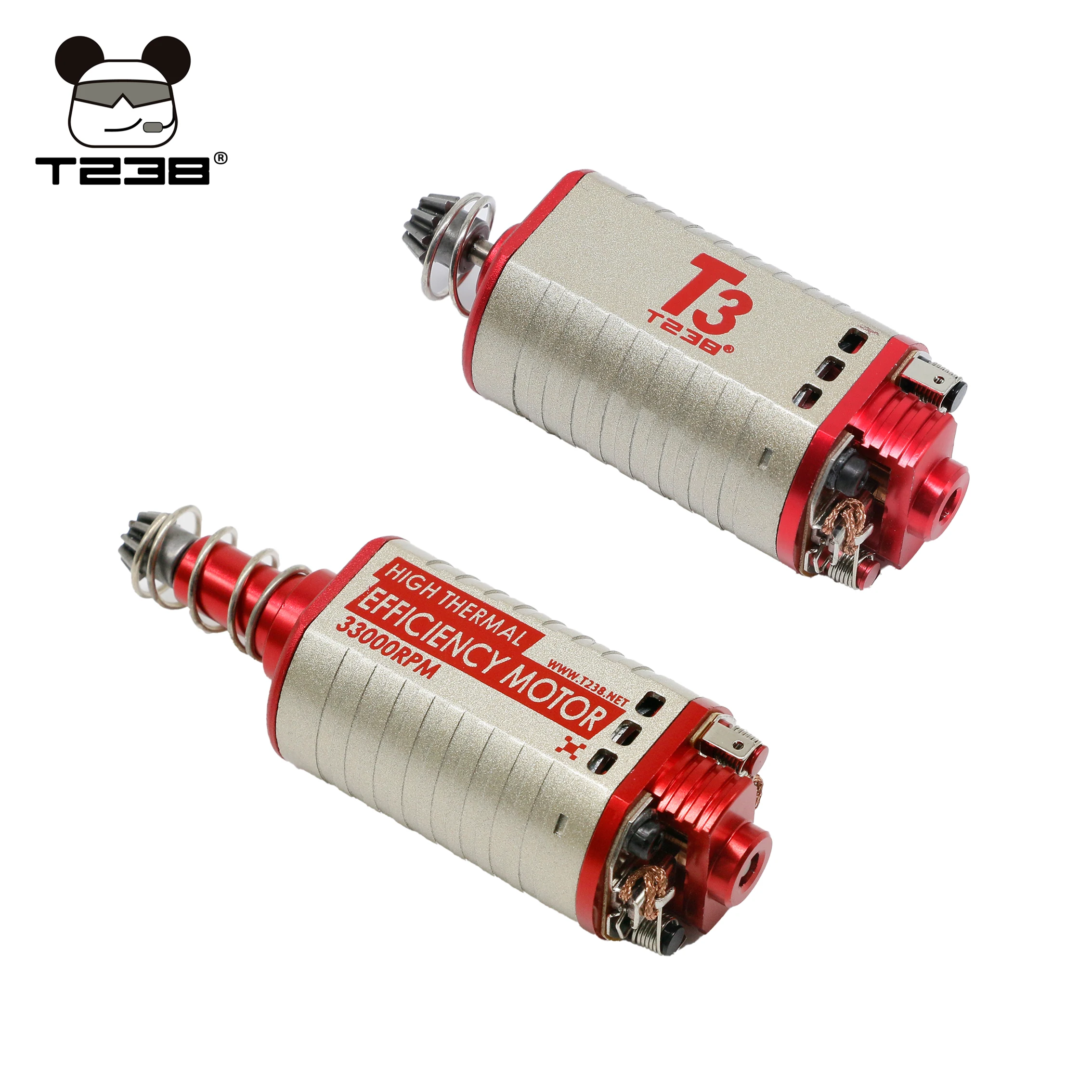 T238 High Thermal Efficiency Motor High-speed High-torque Ultra-low Power Consumption Long/Short Axis 480 Motor for Airsoft AEG